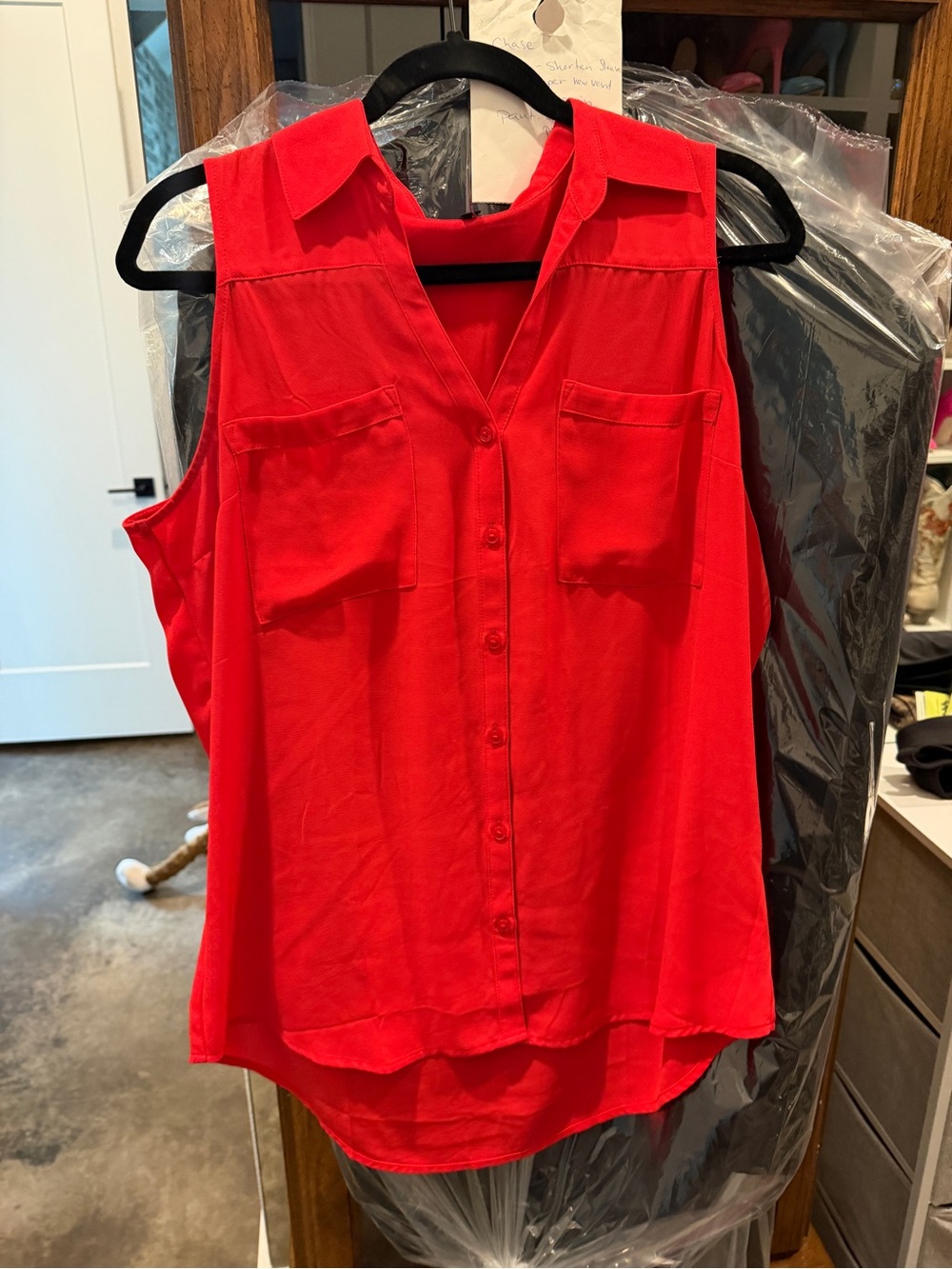 Express Portofino Sleeveless Button-Front Women's Top